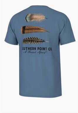 NEW SOUTHERN POINT CO. boy's short sleeve tee in turkey feather trio
